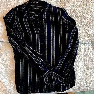 Black and gray striped blouse